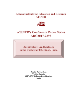 ATINER's Conference Paper Series ARC2017-2393