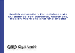 Health Education for Adolescents