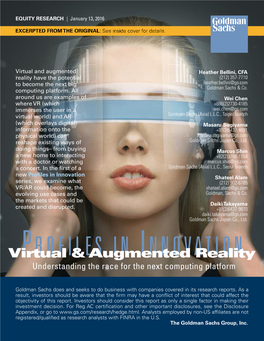 Virtual & Augmented Reality