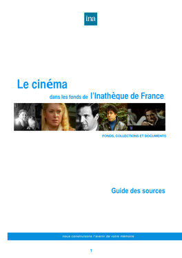 Le Cinéma Dans Les Fonds De L’Inathèque De France