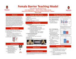 Female Barrier Teaching Model