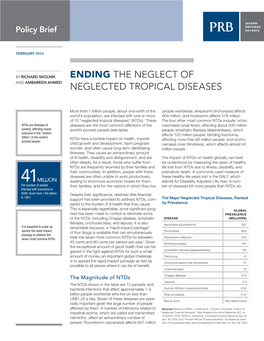 Ending the Neglect of Neglected Tropical Diseases