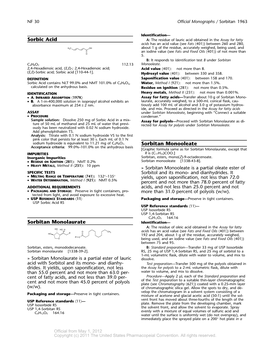 Sorbitan Monooleate