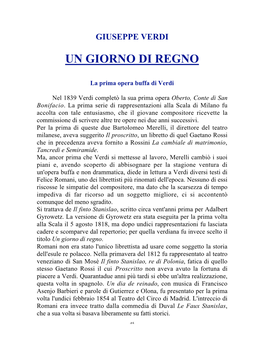 Un Giorno Di Regno