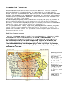 Native Lands in Central Iowa