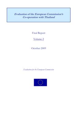 Evaluation of the European Commission's Co-Operation With