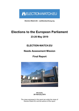 Elections to the European Parliament
