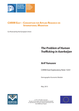 The Problem of Human Trafficking in Azerbaijan