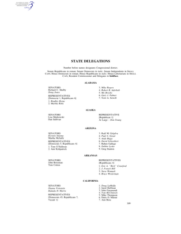 State Delegations