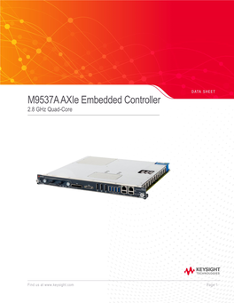 M9537A Axie Embedded Controller 2.8 Ghz Quad-Core