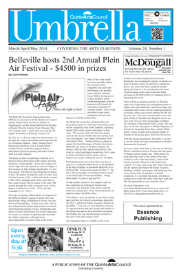 Belleville Hosts 2Nd Annual Plein Air Festival