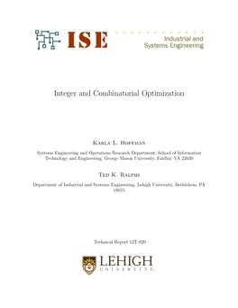 Integer and Combinatorial Optimization