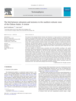 The Link Between Volcanism and Tectonics in the Southern Volcanic Zone of the Chilean Andes: a Review