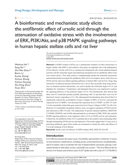 A Bioinformatic and Mechanistic Study Elicits The