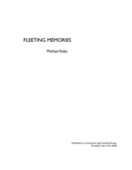 Fleeting Memories