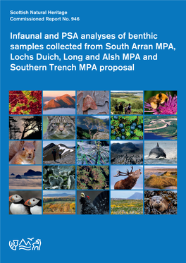 Infaunal and PSA Analyses of Benthic Samples Collected from South Arran MPA, Lochs Duich, Long and Alsh MPA and Southern Trench MPA Proposal