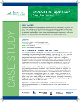 Cascades Fine Papers Group CASE STUDY Be Used As Agricultural Fertilizer Orpackaging in As Fertilizer Agricultural As Filler Manufacturing