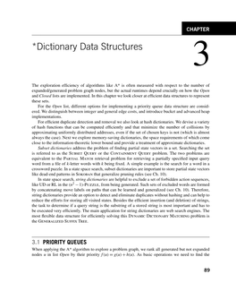 *Dictionary Data Structures 3