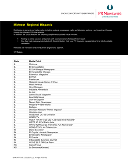 Midwest Regional Hispanic