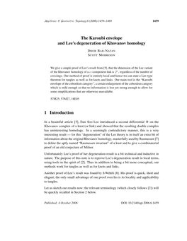 The Karoubi Envelope and Lee's Degeneration of Khovanov Homology