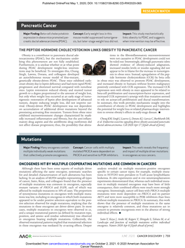 The Peptide Hormone Cholecystokinin Links Obesity To