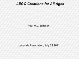 LEGO Creations for All Ages