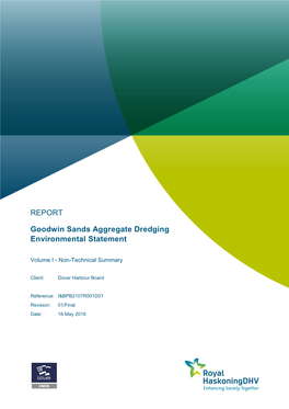 Goodwin Sands Aggregate Dredging Environmental Statement