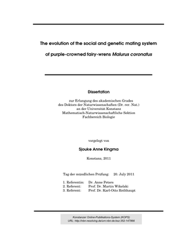The Evolution of the Social and Genetic Mating System