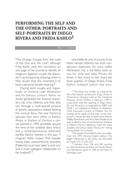 Portraits and Self-Portraits by Diego Rivera and Frida Kahlo1