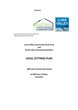 LVCLT Local Lettings Plan