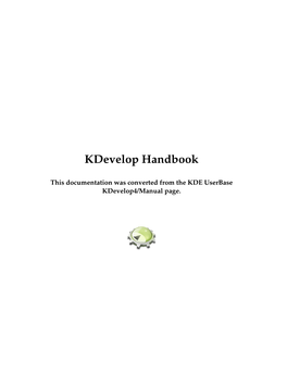 Kdevelop Handbook