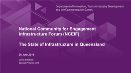 National Community for Engagement Infrastructure Forum (NCEIF)