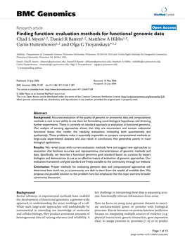 BMC Genomics Biomed Central