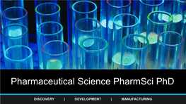Pharmaceutical Science Pharmsci Phd