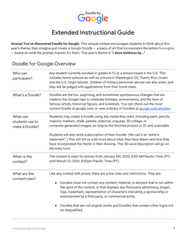 Extended Instructional Guide