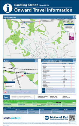 Sandling Station (June 2019) I Onward Travel Information Local Area Map