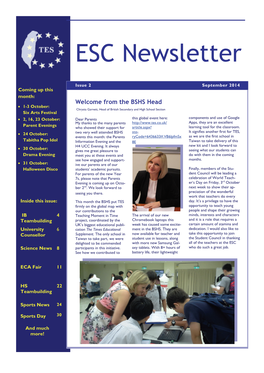 ESC Newsletter