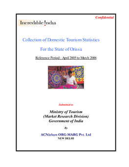 Collection of Domestic Tourism Statistics for the State of Orissa