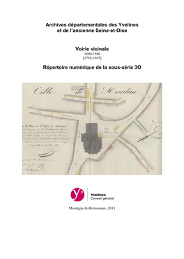 Voirie Vicinale 1800-1940 [1792-1947]