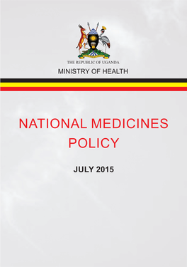 NATIONAL MEDICINES Policy 2015