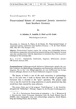 Preservational History of Compressed Jurassic Ammonites from Southern Germany