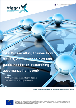 Cross-Cutting Themes from Tasks 1, 2 and 3: Principles and Guidelines for an Overarching Governance Framework
