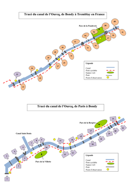 Tracé Du Canal. Tirage