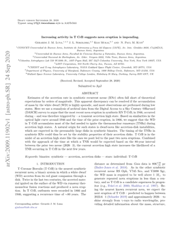 Increasing Activity in T Crb Suggests Nova Eruption Is Impending