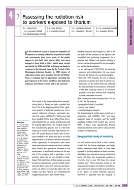 Assessing the Radiation Risk to Workers Exposed to Thorium