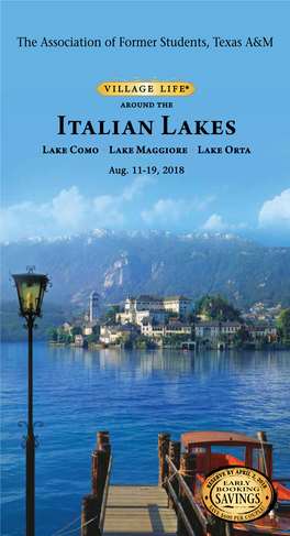 Italian Lakes Lake Como U Lake Maggiore U Lake Orta Aug