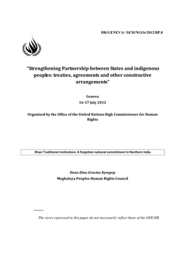 HR/GENEVA/ /SEM/Ngos/2012/BP.8