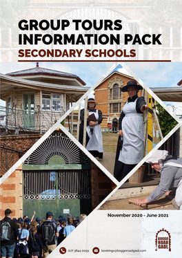 Group Tours Information Pack Secondary Schools