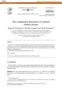 The Computable Dimension of Ordered Abelian Groups
