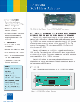 LSI22903 Ultra160 SCSI Mini-HBA Product Brief